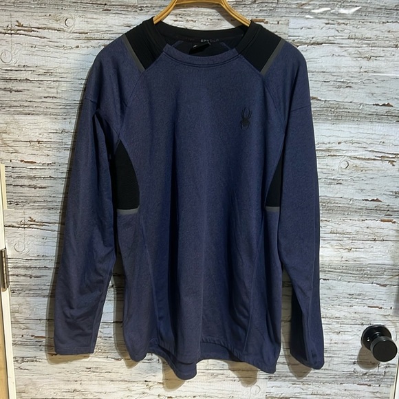 Spyder long sleeve fleece lined shirt size medium - Picture 1 of 10